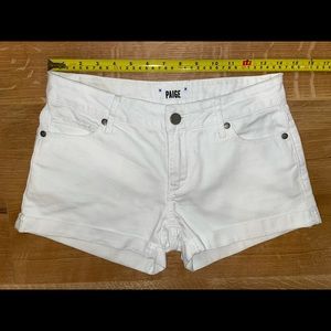 PAIGE ‘Jimmy’ White Denim Shorts 24/25